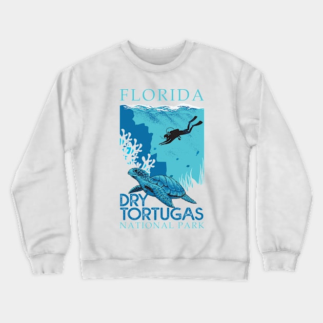 Dry Tortugas National Park - Florida Crewneck Sweatshirt by Sachpica